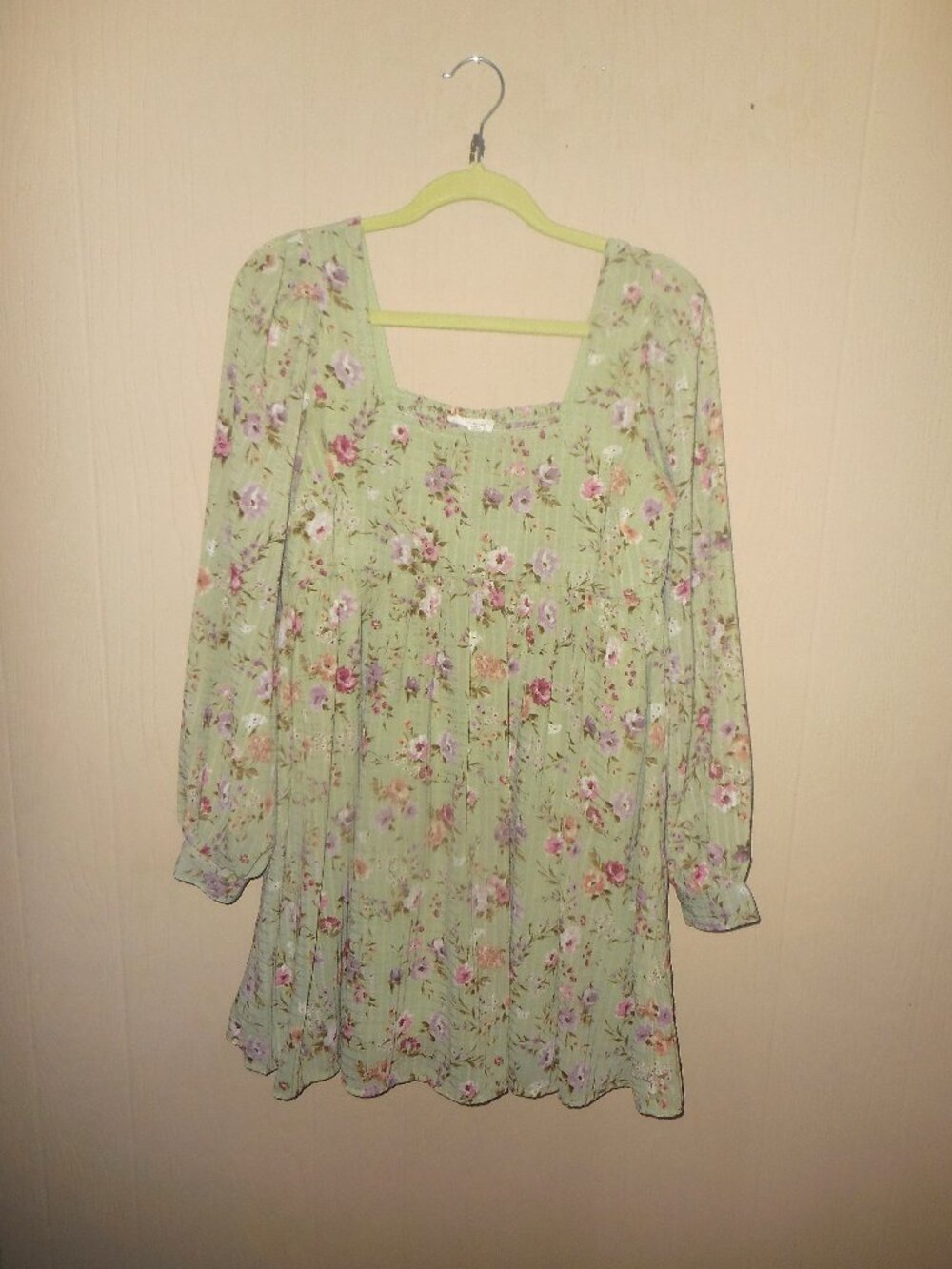 Blu Pepper Green Dress Sundress M